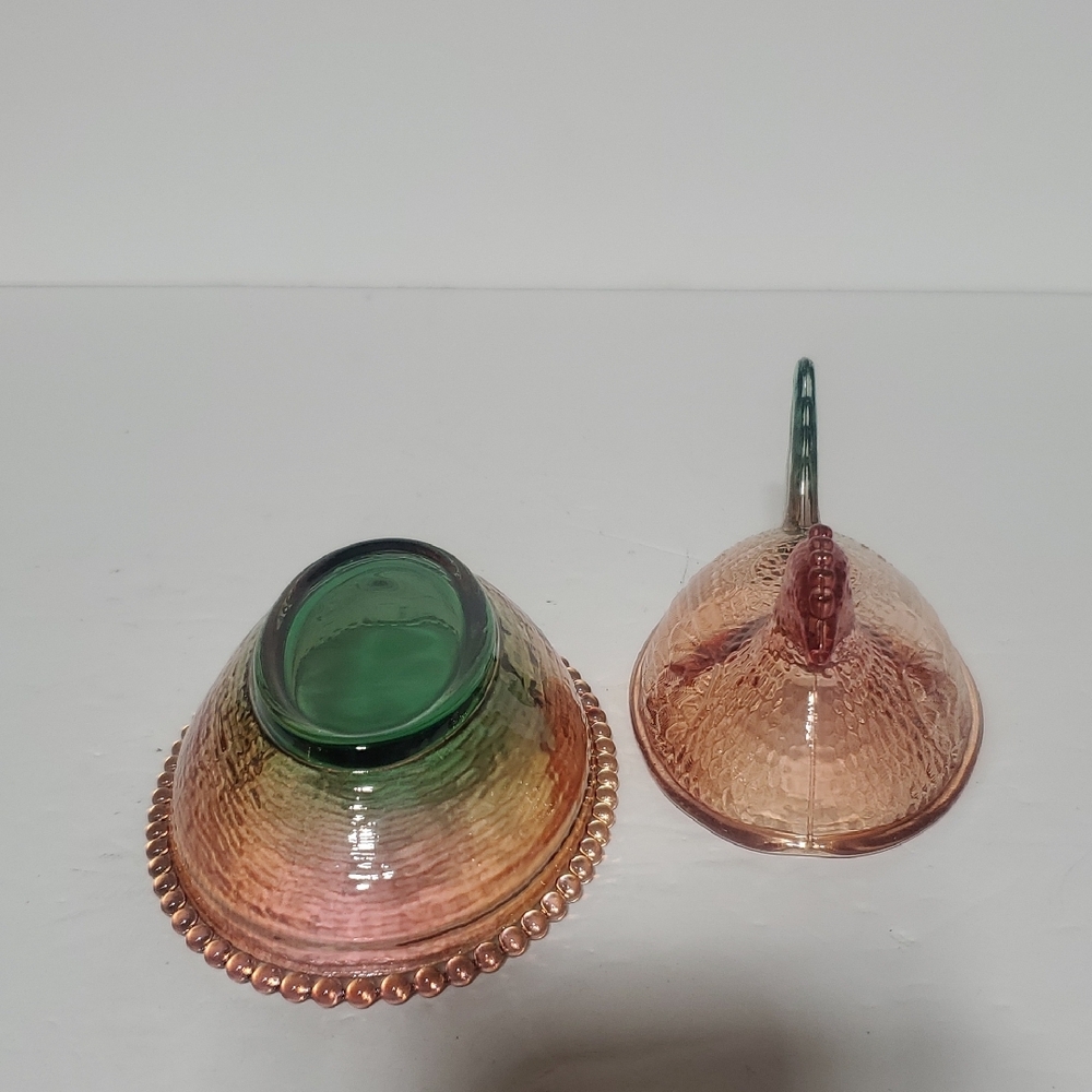 Rainbow Glass Hen On The Nest~medium - Picture 3 of 5